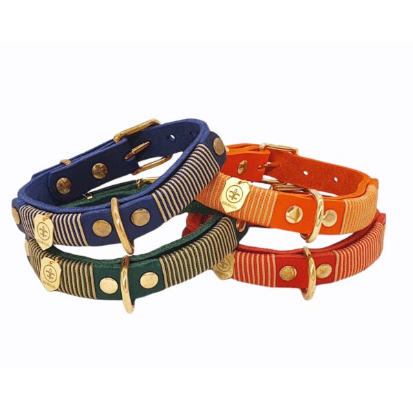 HALSBAND VERSTELLBAR `LYS ROYALE BADGES` (IN 9 FARBEN ERHÄLTLICH)